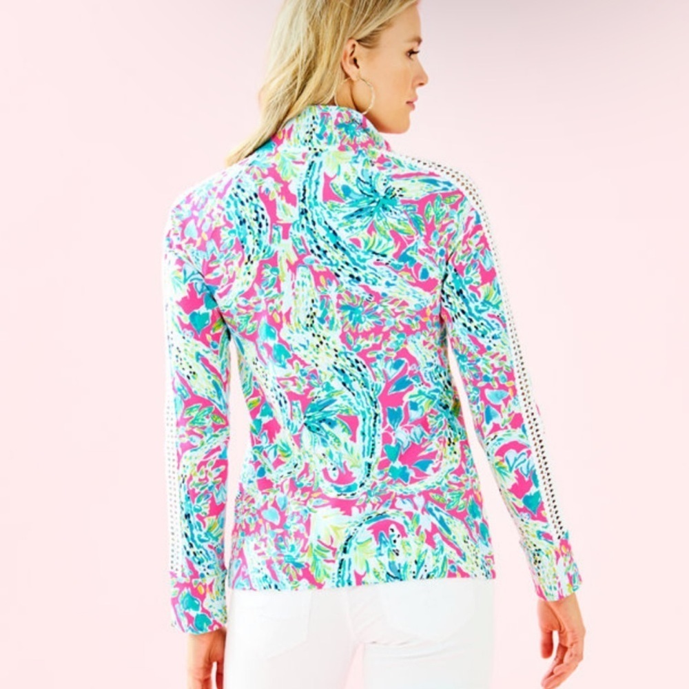 Lilly Pulitzer Skipper Popover Multi Snap Back size Large NWT - Picture 4 of 10